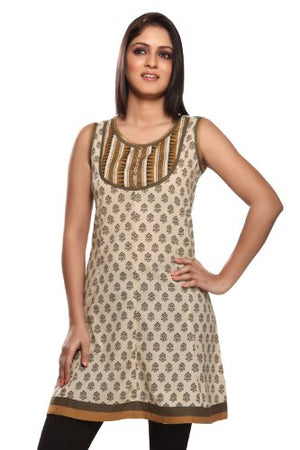 In-Sattva Women's Beige Kurta - Mix & Match, product photo 1
