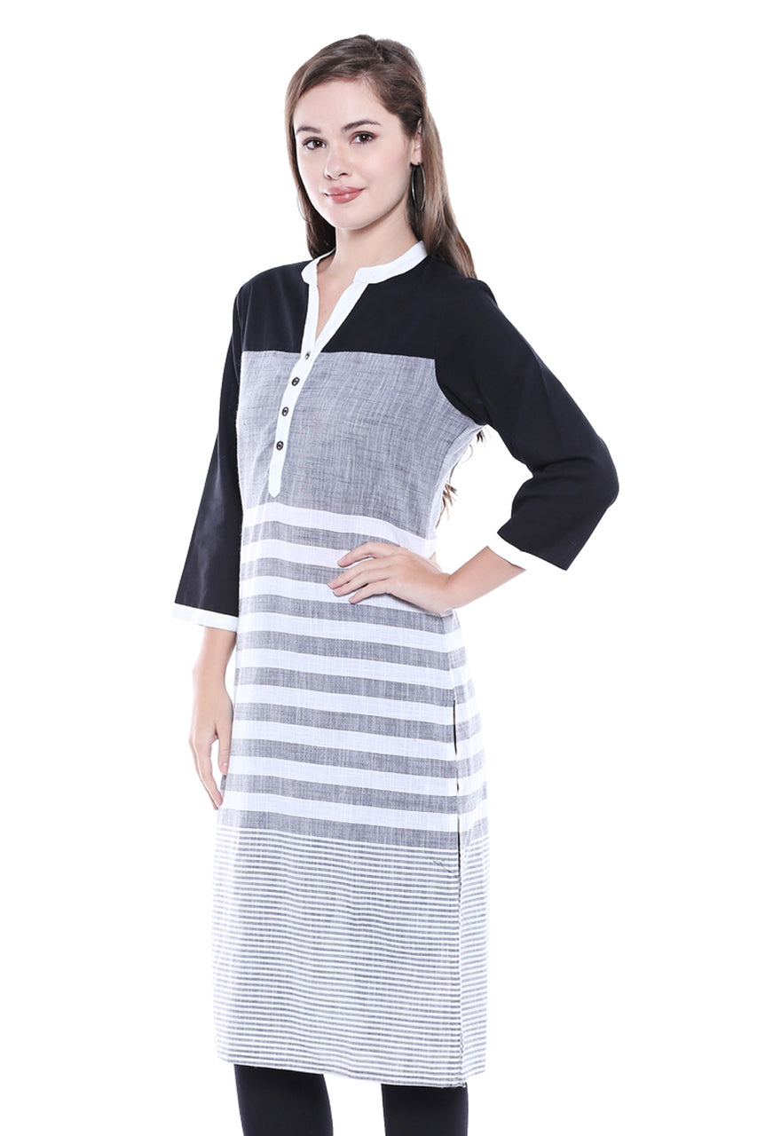 In-Sattva Women's Cotton Kurta Tunic, product photo 2