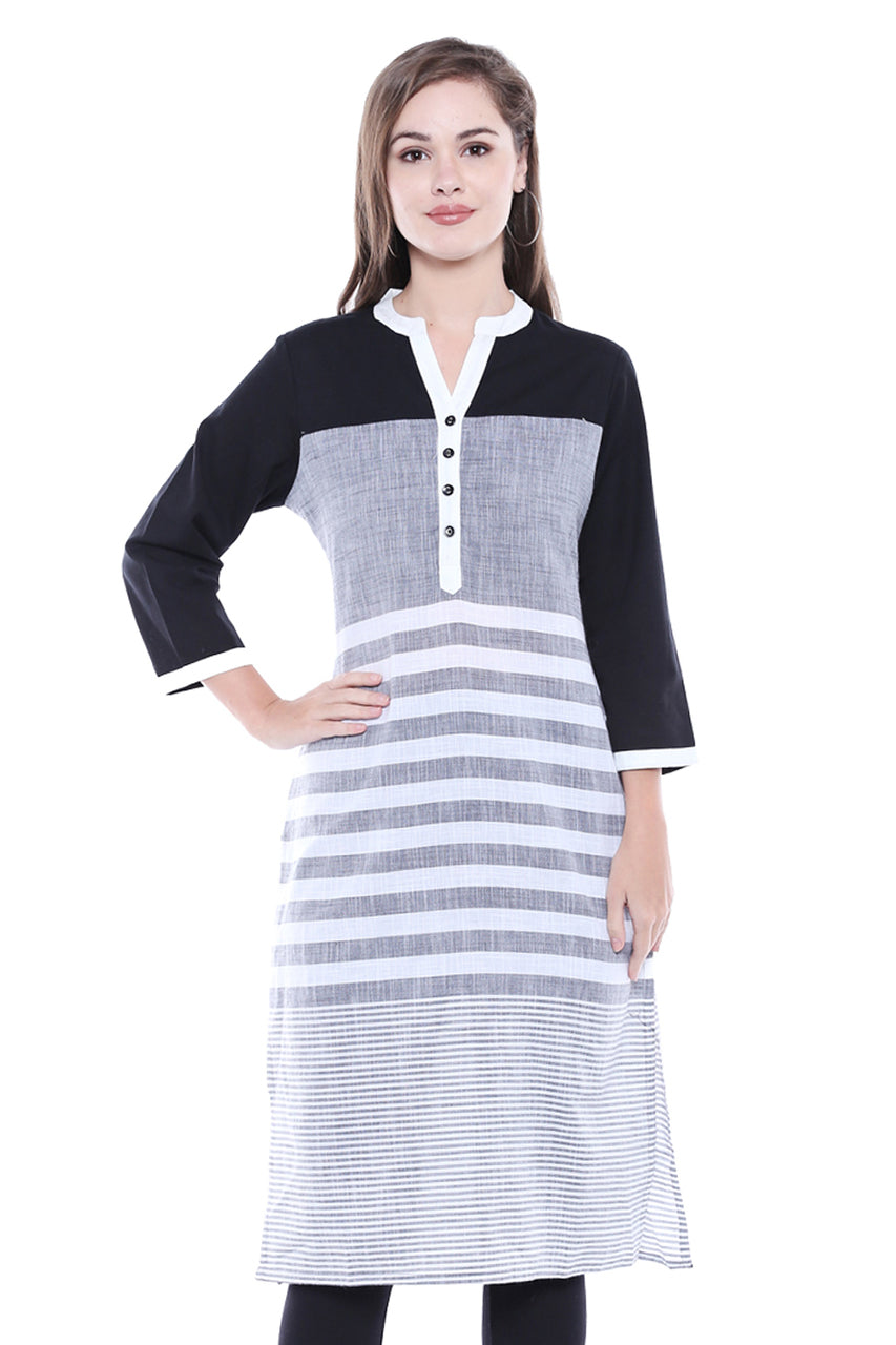 In-Sattva Women's Cotton Kurta Tunic, product photo 5
