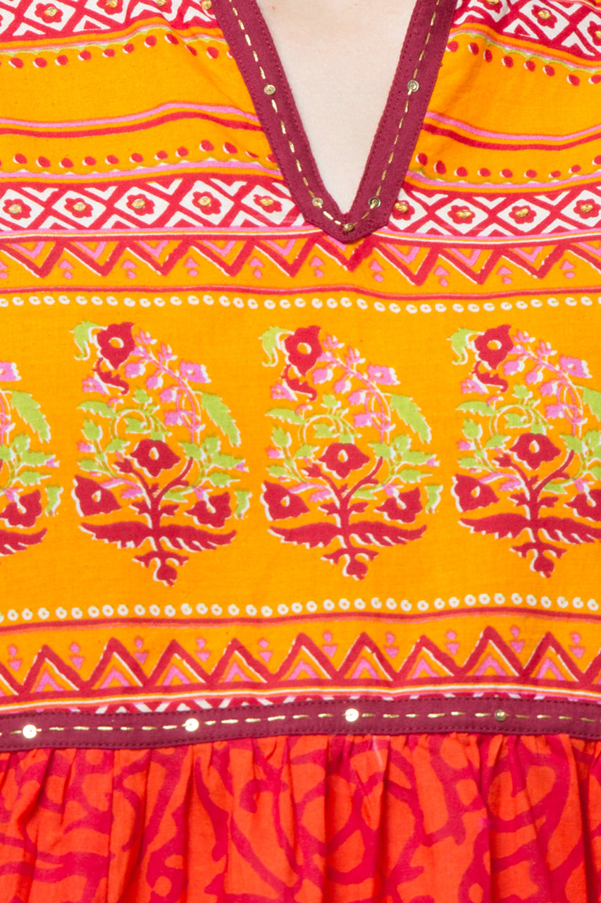 In-Sattva Women's Printed Kurta Tunic by Ethnicity, detail view