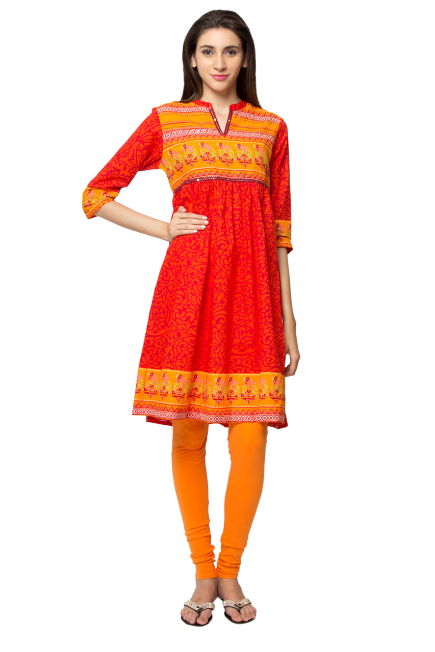 In-Sattva Women's Printed Kurta Tunic by Ethnicity, front view