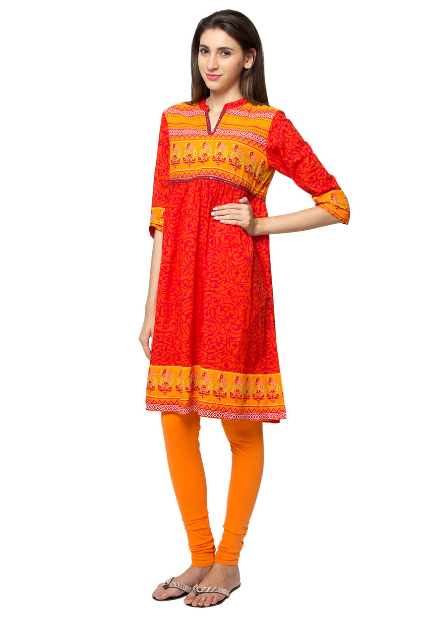 In-Sattva Women's Printed Kurta Tunic by Ethnicity, side view