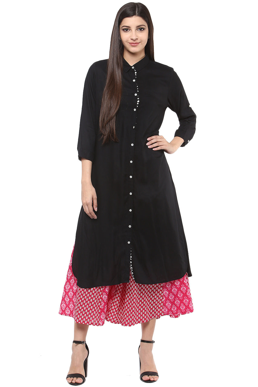 In-Sattva Women's Pure Cotton Kurta Dress, product photograph 2