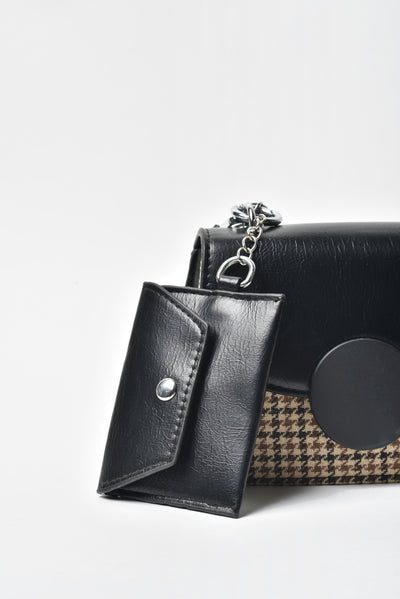 Jove Women's Houndstooth Crossbody