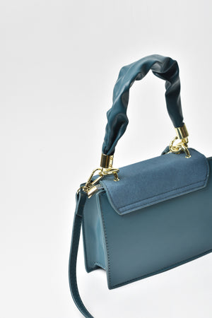 Jove Women's Blue Suede Handbag