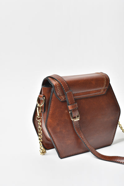 Jove Women's Brown Leather Crossbody