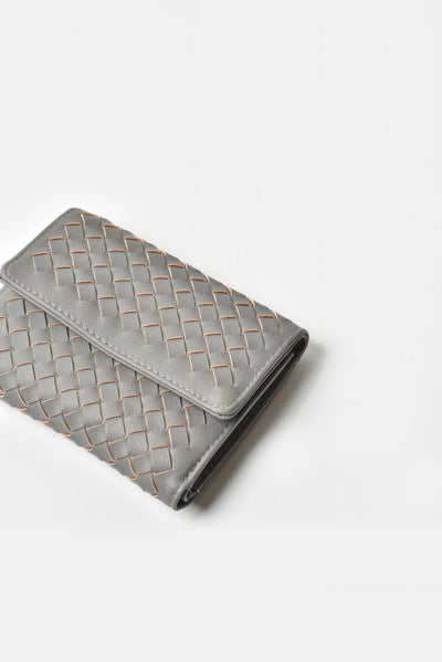 Jove Women's Grey Woven Wallet
