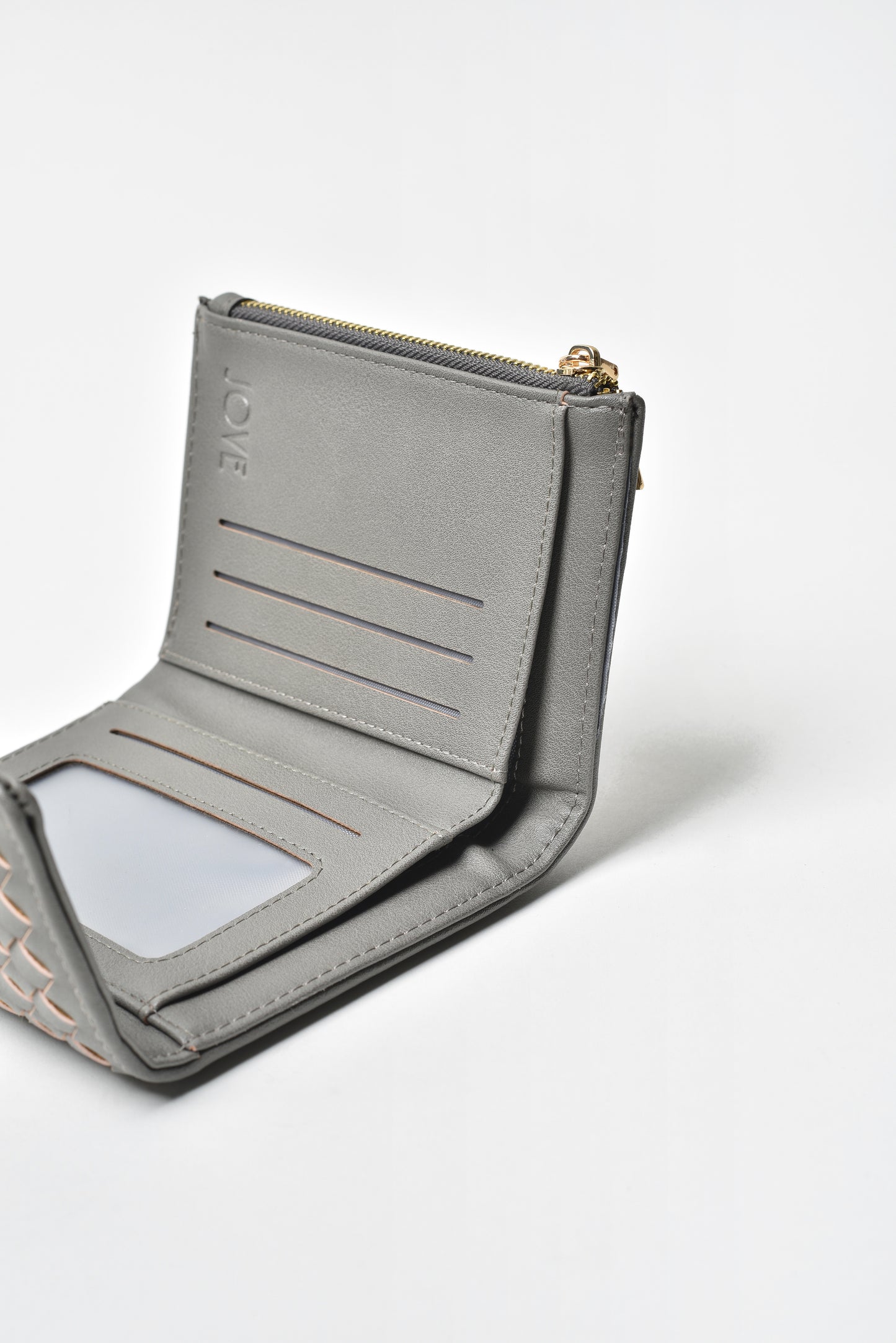Jove Women's Grey Woven Wallet