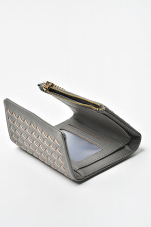 Jove Women's Grey Woven Wallet