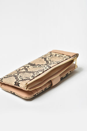 Jove Women's Snakeskin Clutch
