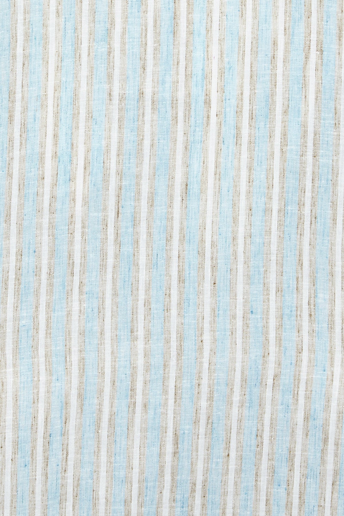 Men's blue embroidered knee-length kurta, close-up detail.