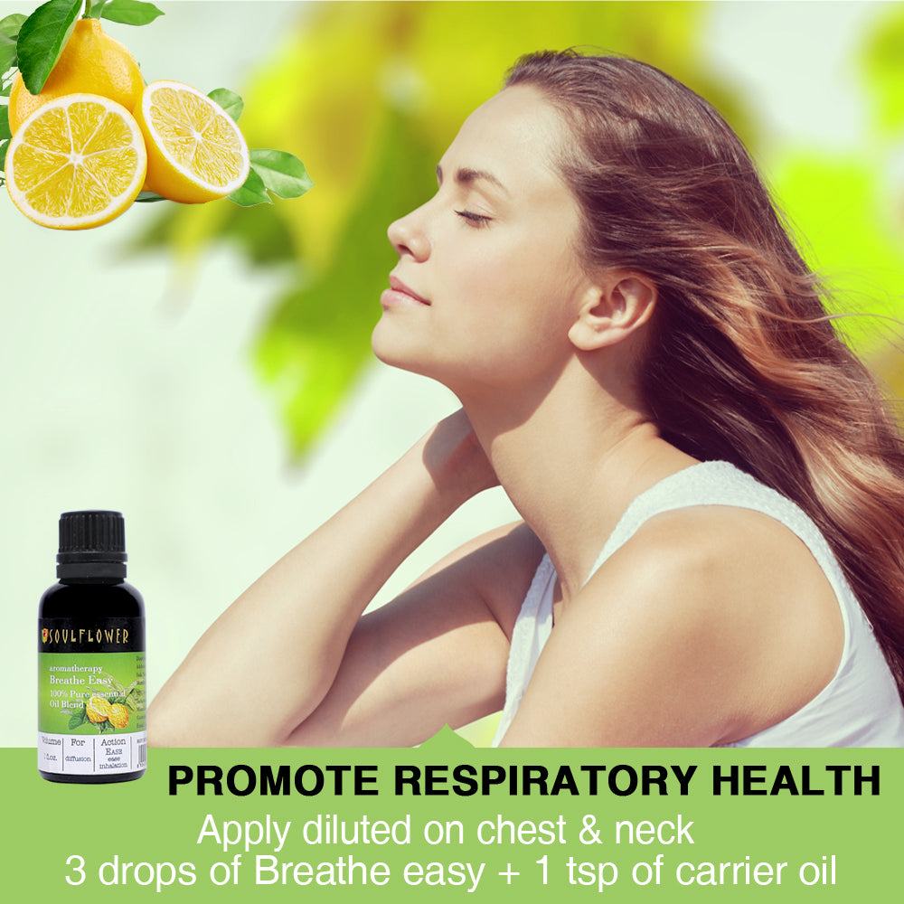 Soulflower Breathe Easy Aromatherapy Essential Oil Blend diluted chest application guide