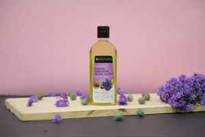 Soulflower Castor Lavender Nourishing Hair Oil product lifestyle image