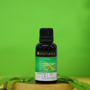 Soulflower Eucalyptus Essential Oil for aromatherapy product lifestyle image