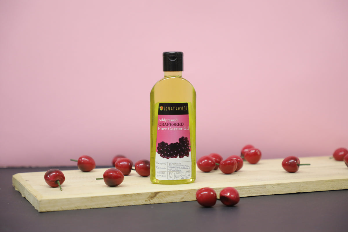 Soulflower Grapeseed Hair and Body Oil product lifestyle image