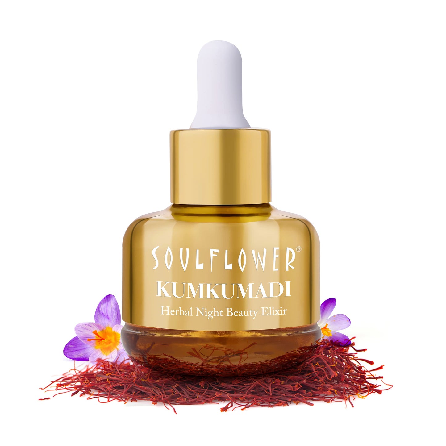 Soulflower Kumkumadi Saffron Ayurvedic Face Oil, 30ml Ayurvedic face oil lifestyle image
