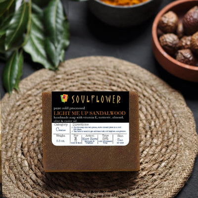 Soulflower Sandalwood Handmade Soap single-bar product image
