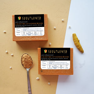 Soulflower Sandalwood Handmade Soap two-bar pack product image