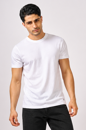 Macho Genie - Men's Crew Neck T-Shirt - Stellar White