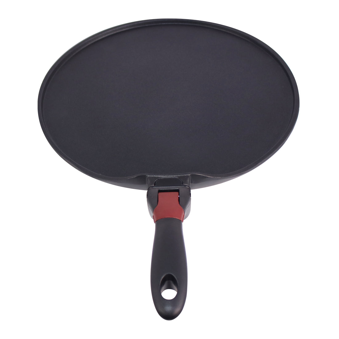 Wonderchef Click Non-Stick, PFOA-Free Aluminum Detachable Handle Dosa Tawa Crepe Pan, 30cm, Black, alternate product view 4