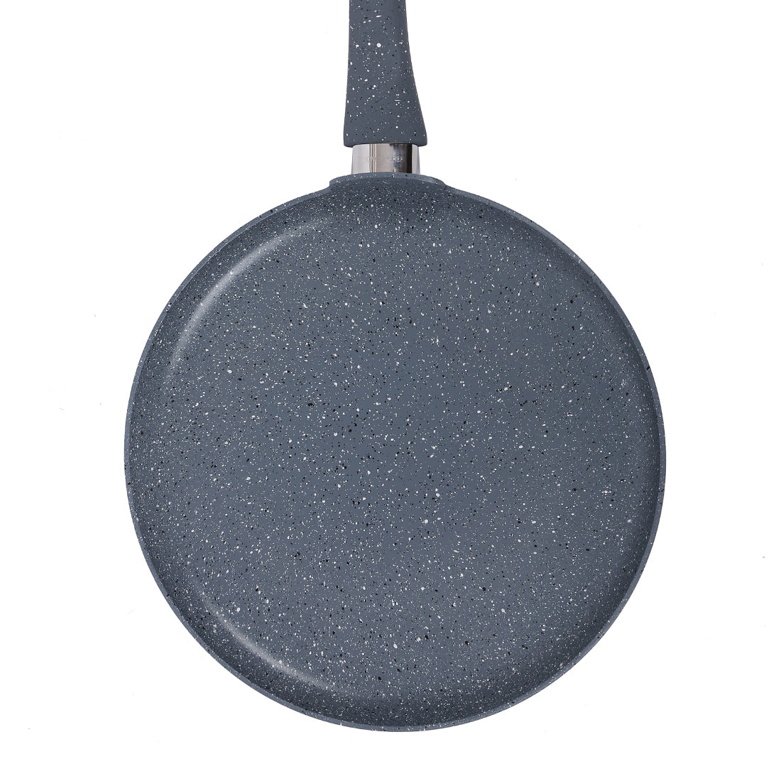 Wonderchef Granite Forged Non-Stick PFOA-Free Aluminum Dosa Tawa Crepe Pan, Gray, bottom view 2
