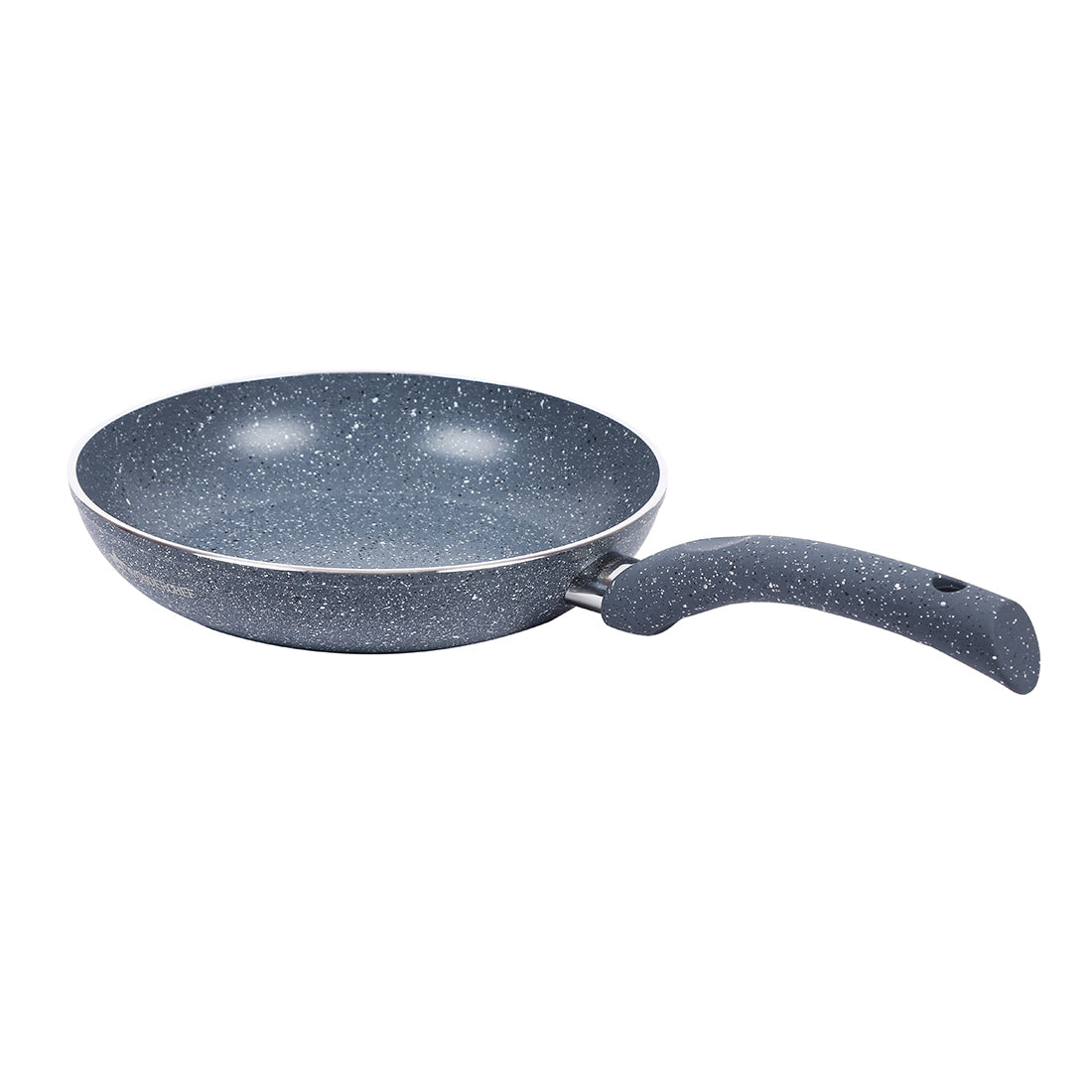 Wonderchef Granite Forged Non-Stick PFOA-Free Aluminum Fry Pan Skillet Tawa, Gray, multi-angle view