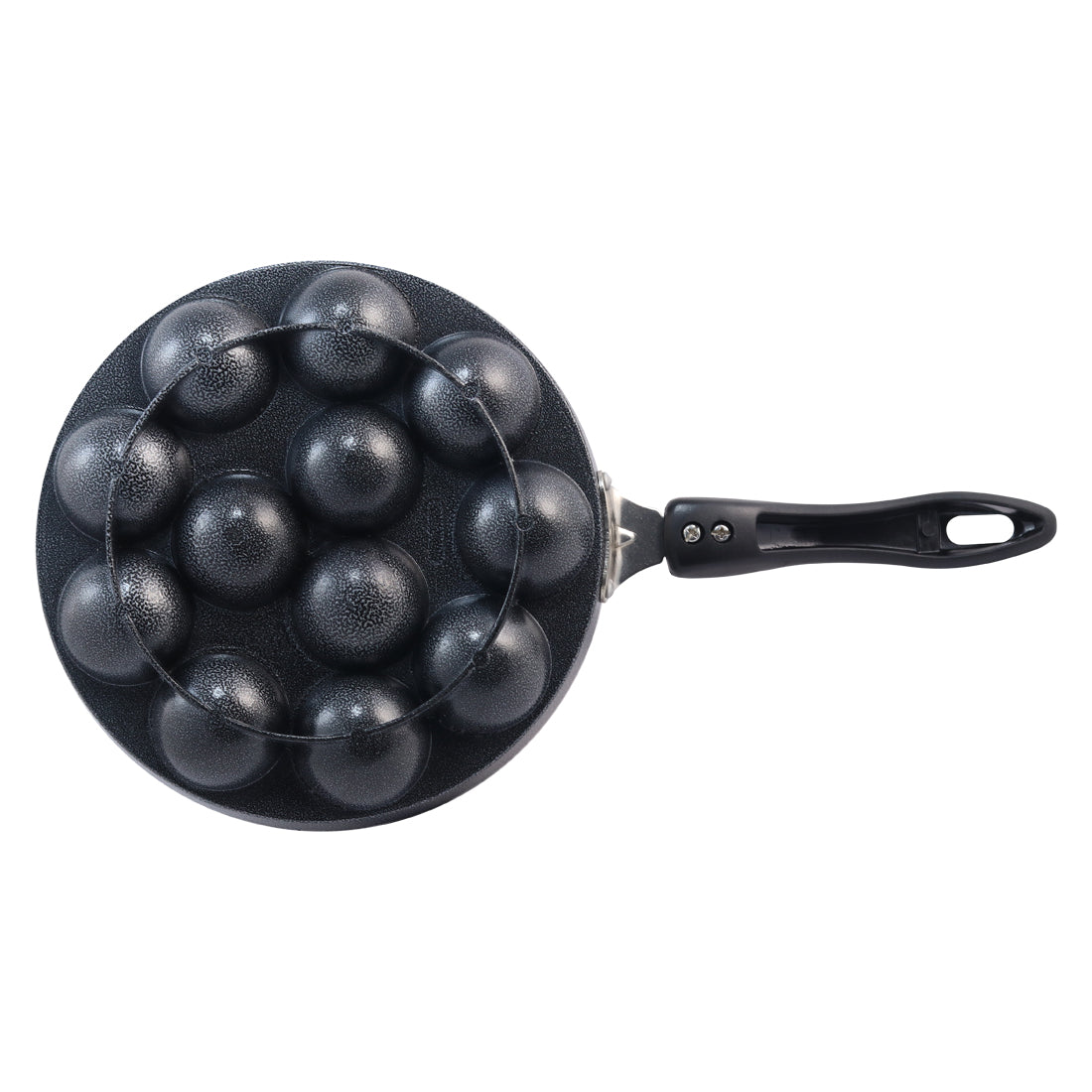 Wonderchef Die Cast Non-Stick Aluminum Appa Kara Kadai with One Handle, Gray, bottom view