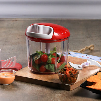 Wonderchef String Fruits Vegetables Chopper Jumbo, Red, alternate product view 2