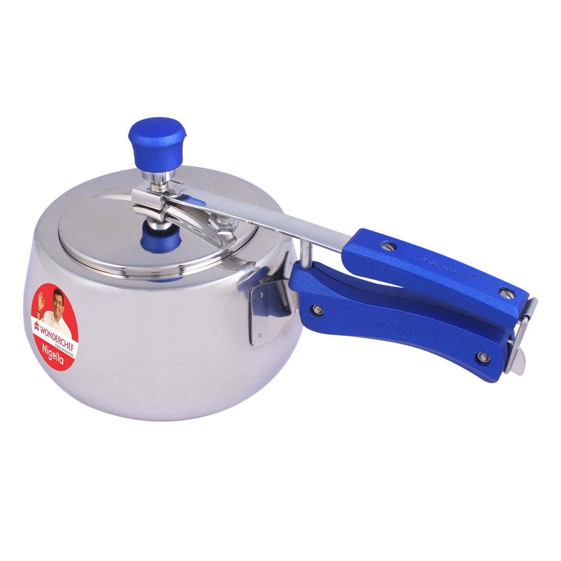 Wonderchef Nigella Stainless Steel Inner Lid Round Design Pressure Cooker, alternate product view 4