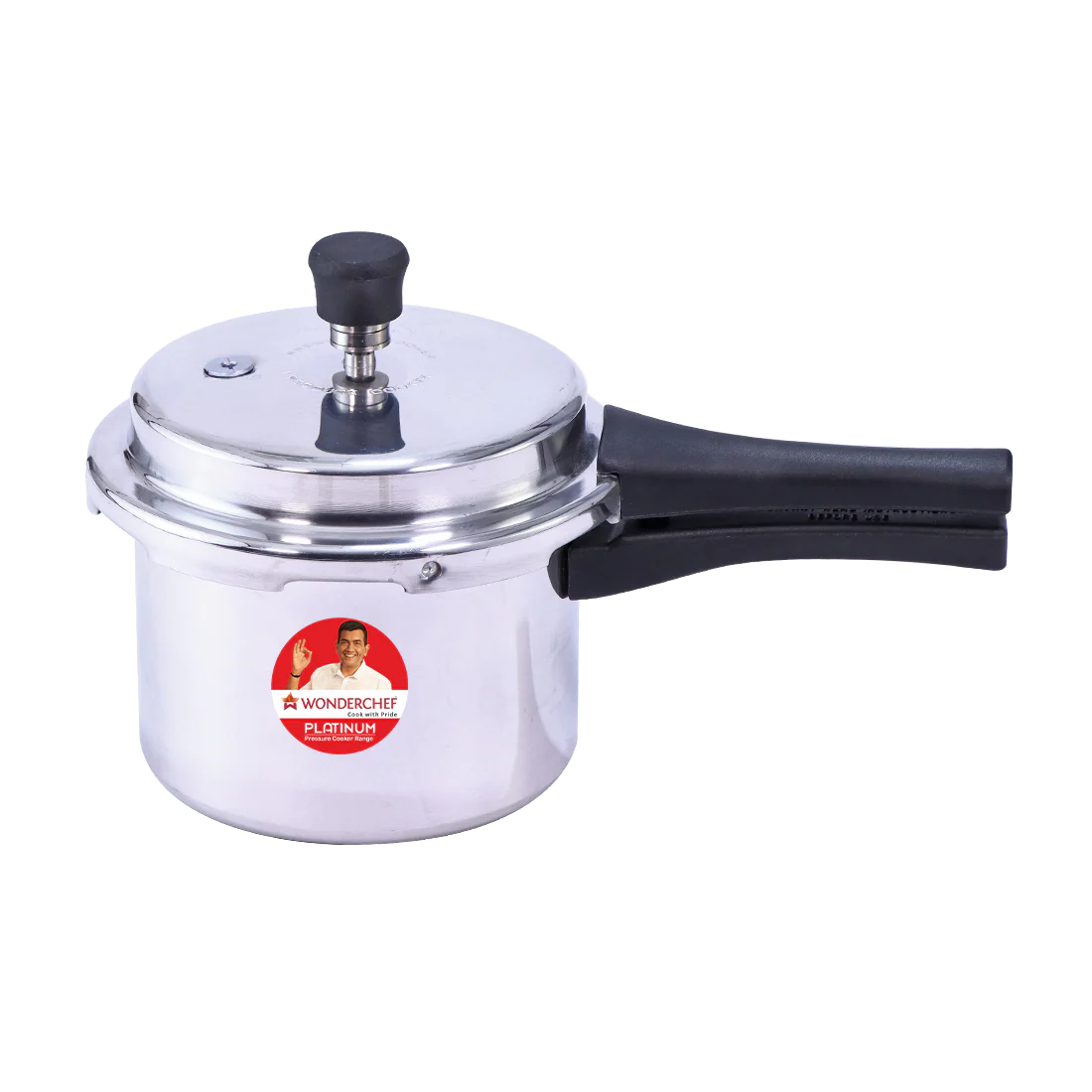 Wonderchef Platinum Pack of 3 Pressure Cookers, 5-liter cooker view