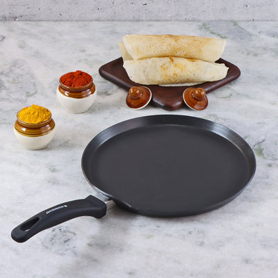 Wonderchef Premium Non-Stick PFOA-Free Aluminum Matte Finish Dosa Paratha Tawa, 28cm, alternate product view 2