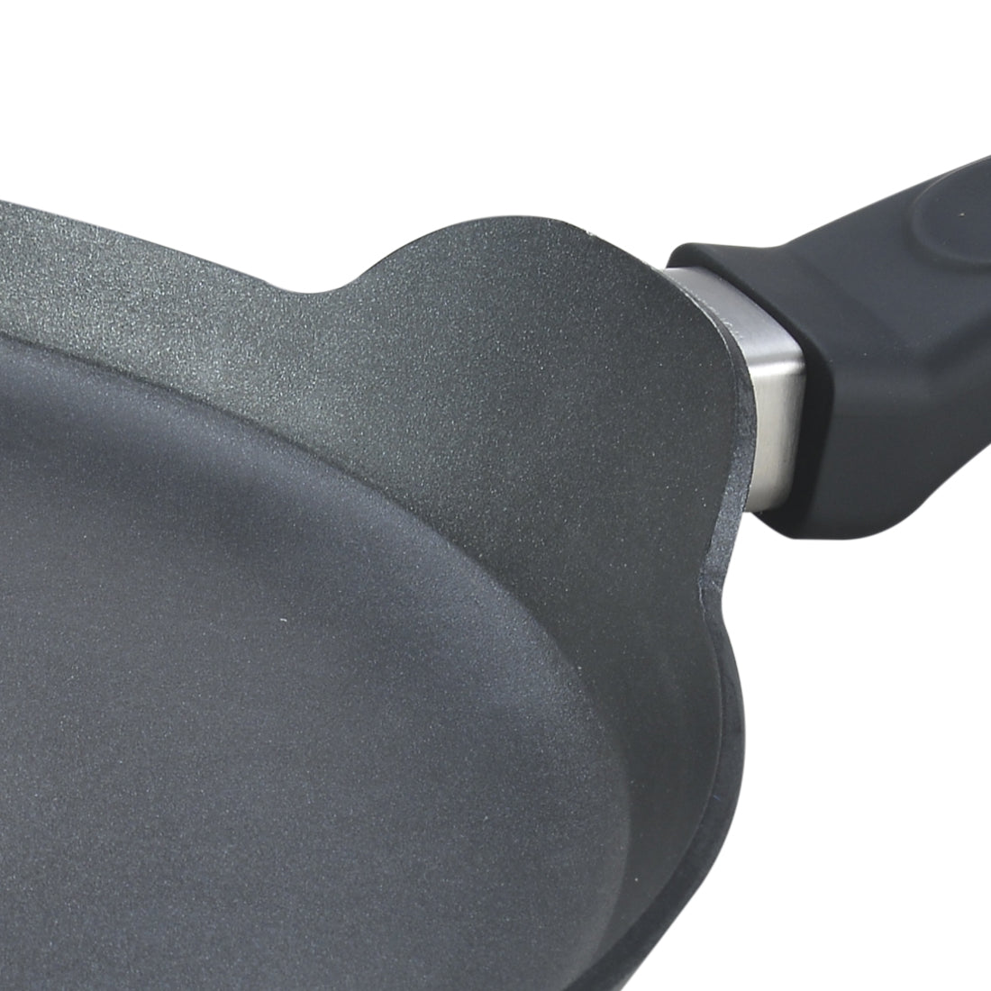 Wonderchef Premium Non-Stick PFOA-Free Aluminum Matte Finish Dosa Paratha Tawa, 28cm, handle detail