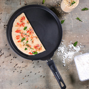 Wonderchef Premium Non-Stick PFOA-Free Aluminum Matte Finish Dosa Paratha Tawa, 28cm