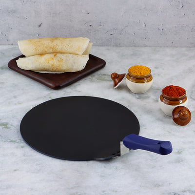 Wonderchef Reva Non-Stick Roti Naan Dosa Tawa Griddle Pan with Handle, PFOA-Free Aluminum 28cm, alternate product view 2