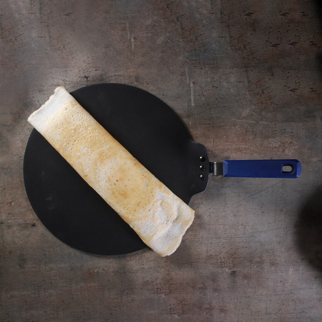 Wonderchef Reva Non-Stick Roti Naan Dosa Tawa Griddle Pan with Handle, PFOA-Free Aluminum 28cm, alternate product view 6