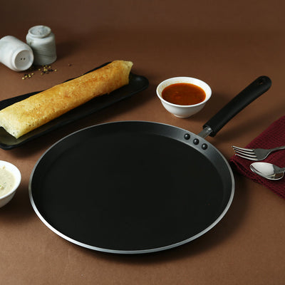 Wonderchef Reva Non-Stick Roti Naan Dosa Tawa Griddle Pan with Handle, PFOA-Free Aluminum 30cm, alternate product view 2