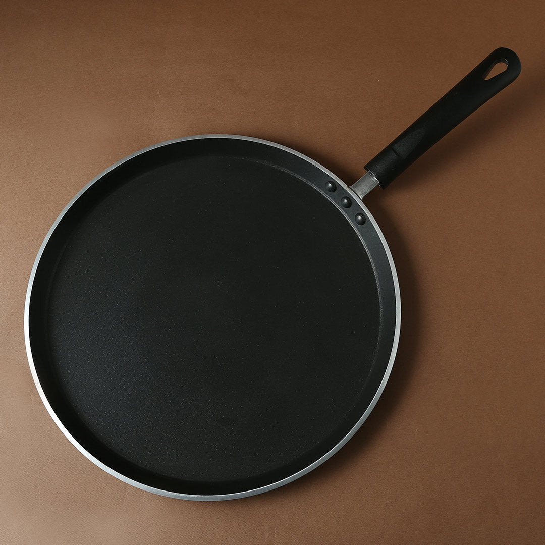Wonderchef Reva Non-Stick Roti Naan Dosa Tawa Griddle Pan with Handle, PFOA-Free Aluminum 30cm, alternate product view 6