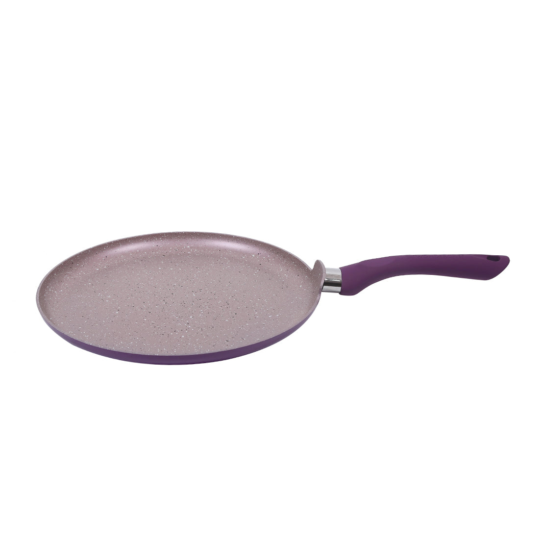 Wonderchef Royal Velvet Non-Stick PFOA-Free Aluminum Dosa Tawa Crepe Pan, 28cm, Violet, alternate product view 5