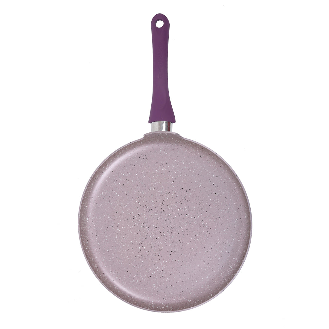 Wonderchef Royal Velvet Non-Stick PFOA-Free Aluminum Dosa Tawa Crepe Pan, 28cm, Violet, alternate product view 8