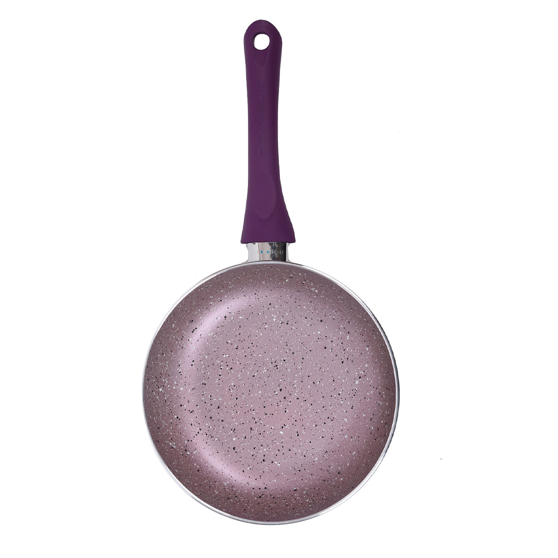 Wonderchef Royal Velvet Non-Stick PFOA-Free Aluminum Fry Pan Skillet Tawa, Violet, top view