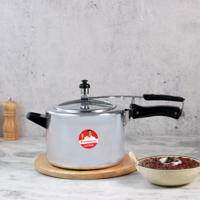 Wonderchef Ultima Inner Lid Aluminum Pressure Cooker, Silver, alternate product view 2