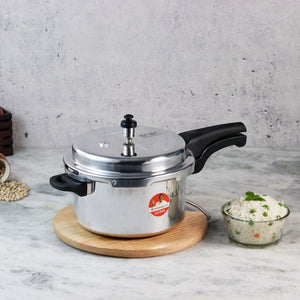 Wonderchef Ultima Outer Lid Aluminum Pressure Cooker, Silver