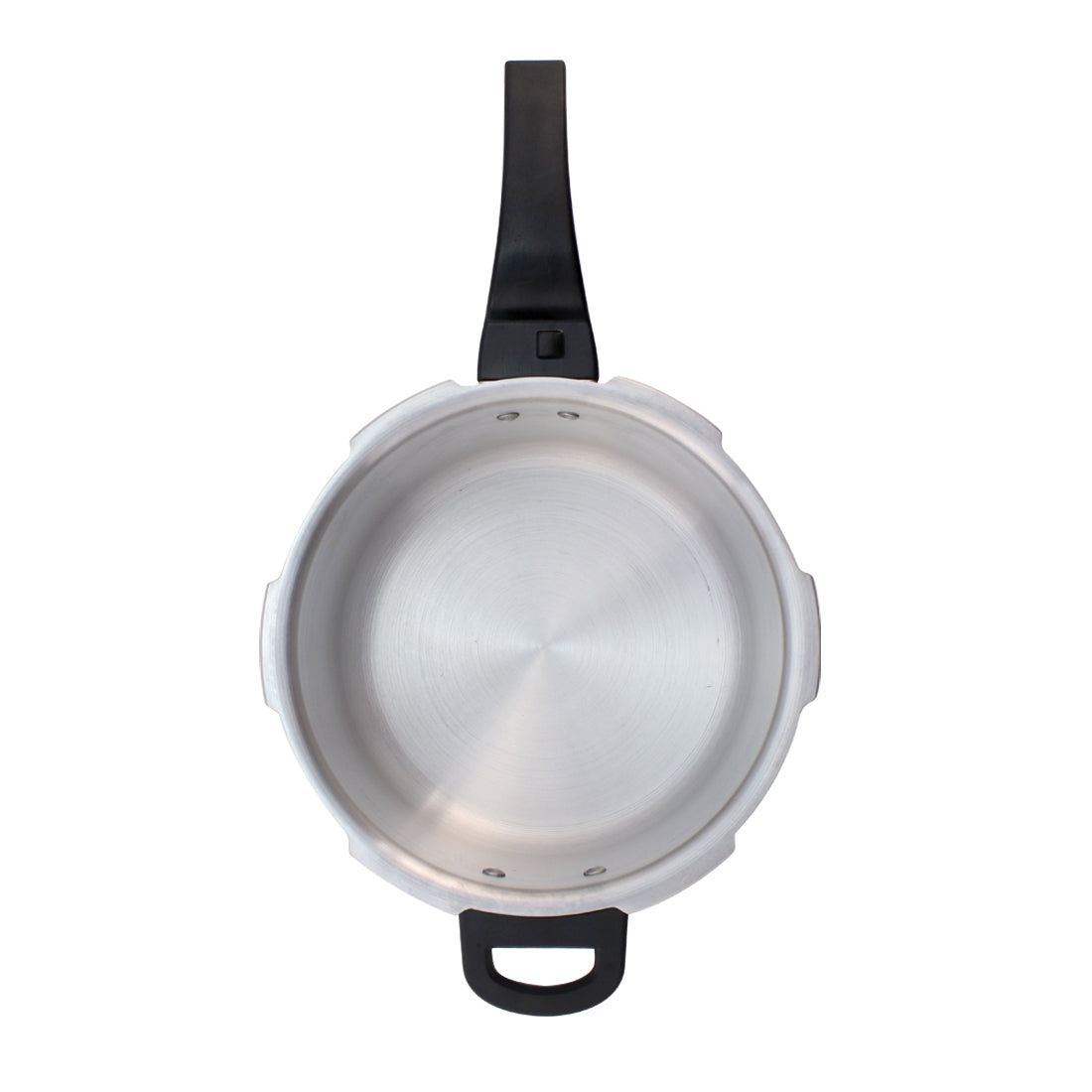 Wonderchef Ultima Outer Lid Aluminum Pressure Cooker, Silver, top view 3